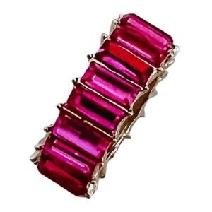 NEW BELJOY women's dolly crystal rings in fuchsia
